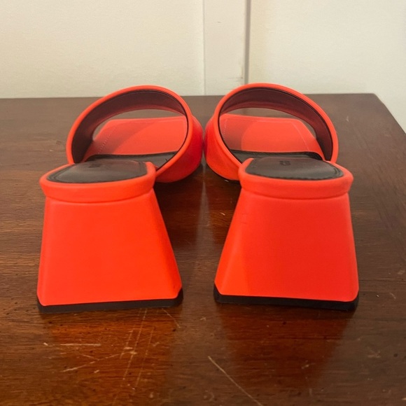ASOS Women's Vibrant Orange Mules SIZE 5 - Picture 4 of 8